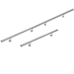 Set de 3 balustrade modulare din oțel inoxidabil 4,2x300cm, Monzana®