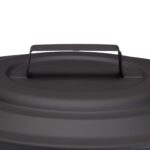 Galeata cu capac pentru cenusa, din otel, 24 L, negru, Relaxdays - imagine 5