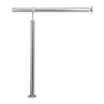 Balustrada din otel inoxidabil, argintiu, H 90 cm, L 80 cm