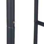 Suport depozitare lemne de foc, otel, antracit, 150 x 40 x 25 cm, Relaxdays - imagine 8