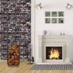 Suport depozitare lemne de foc, otel, antracit, 150 x 60 x 25 cm, Relaxdays - imagine 2