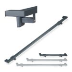 Balustrada din inox, stil modern, culoare antracit
