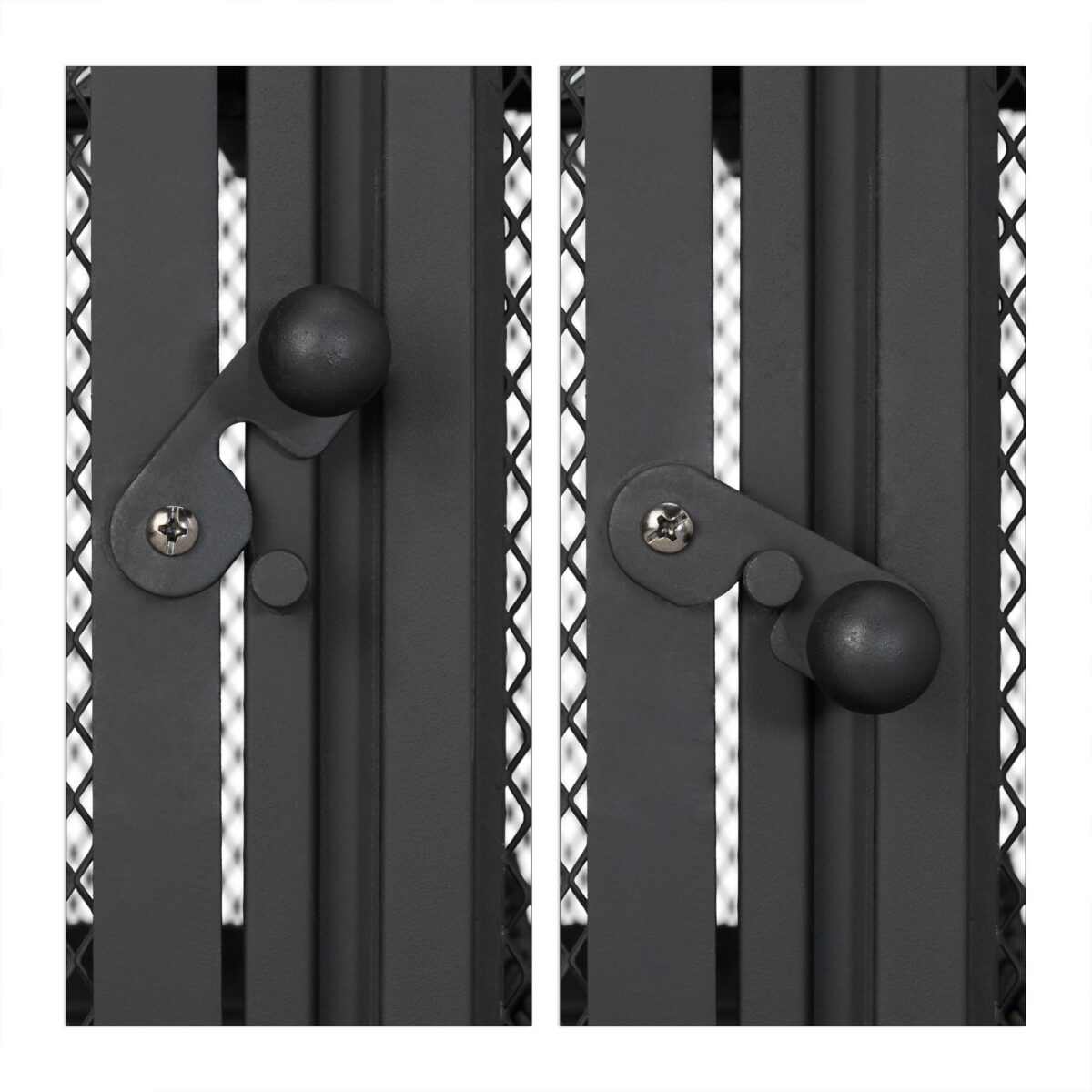 Semineu exterior cu gratar, cos de fum, din otel, 2 in 1 – incalzitor exterior si gratar pe lemne, negru, Relaxdays - imagine 6