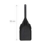 Galeata cu capac si lopata pentru cenusa, din otel, 19 L, negru, Relaxdays - imagine 5