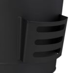 Galeata cu capac si lopata pentru cenusa, din otel, 19 L, negru, Relaxdays - imagine 7