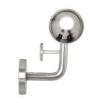 Balustradă extensibilă din oțel inoxidabil, argintiu, 100 cm - imagine 8