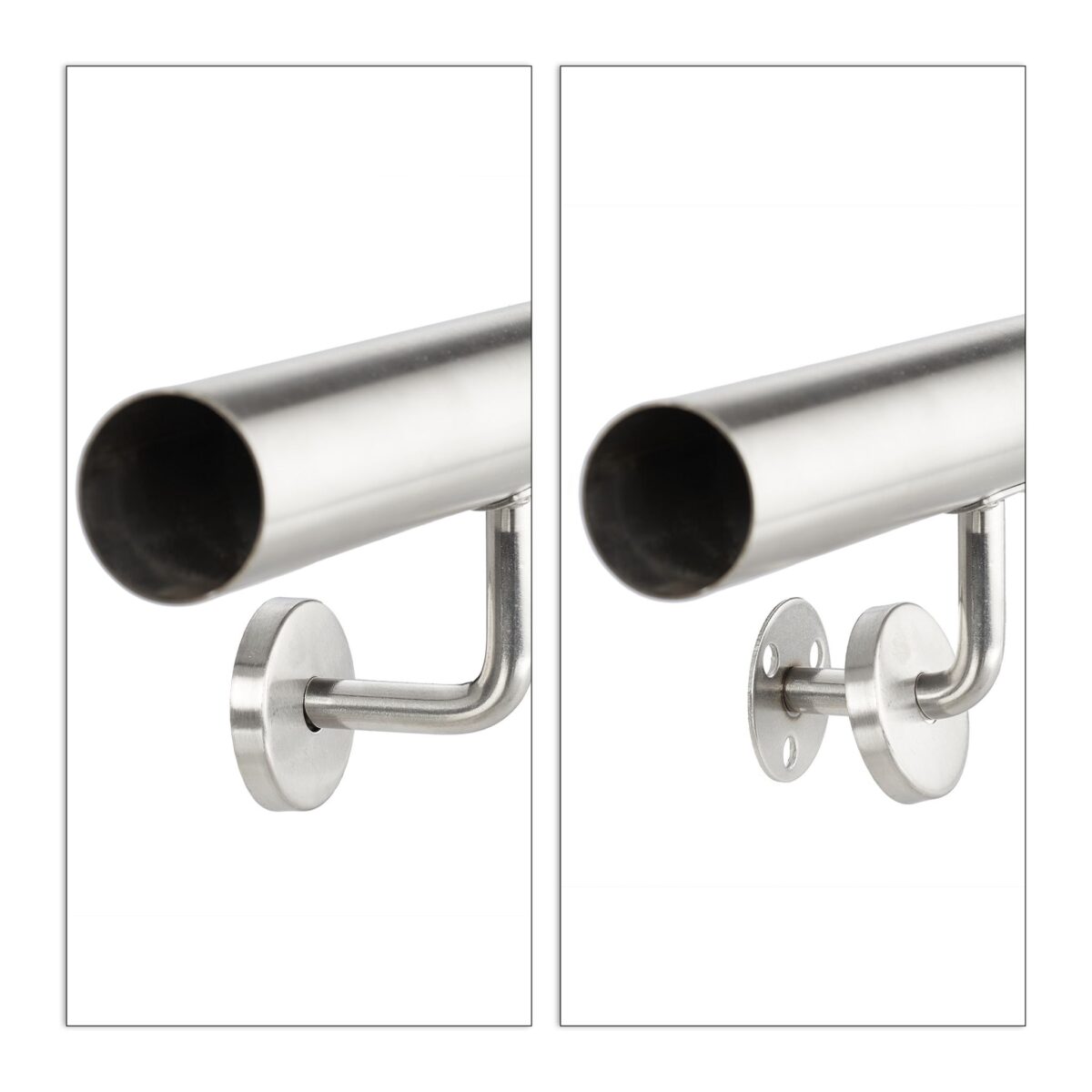 Balustradă extensibilă din oțel inoxidabil, argintiu, 100 cm - imagine 6