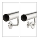 Balustradă extensibilă din oțel inoxidabil, argintiu, 100 cm - imagine 6
