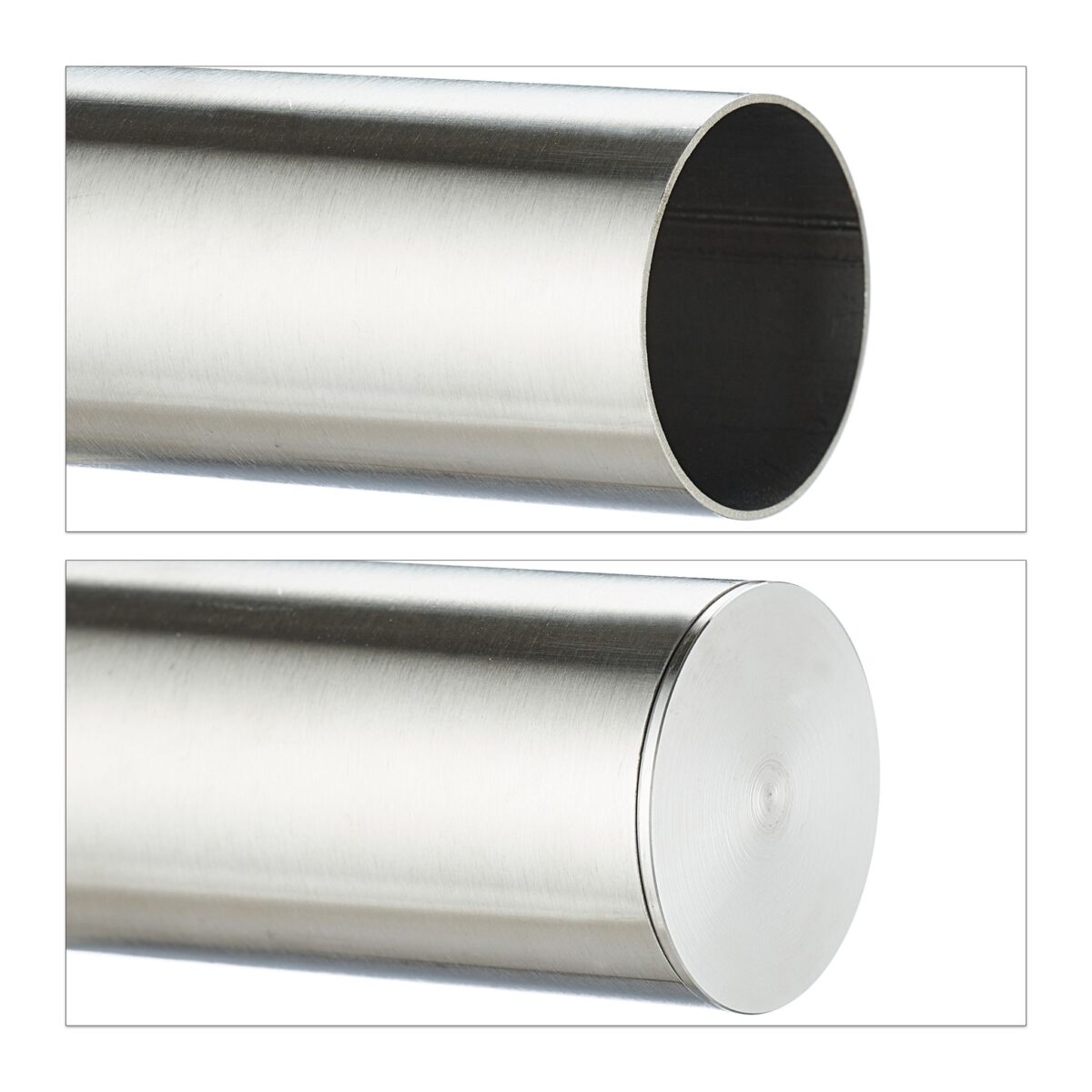 Balustradă extensibilă din oțel inoxidabil, argintiu, 100 cm - imagine 10