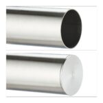 Balustradă extensibilă din oțel inoxidabil, argintiu, 100 cm - imagine 10