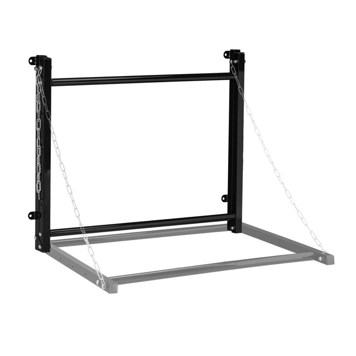 Raft suspendat pentru anvelope, extensibil 81 - 130 cm, otel, negru, Relaxdays - imagine 6