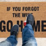 Covoras de intrare "If you forgot the wine go home", fibra de cocos, PVC, 60 x 40 cm - imagine 6