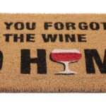 Covoras de intrare "If you forgot the wine go home", fibra de cocos, PVC, 60 x 40 cm - imagine 4