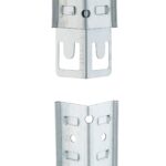 Rafturi metalice depozitare, set 2, sustinere 500 kg fiecare, otel galvanizat, 180 x 60 x 45 cm, Relaxdays - imagine 9