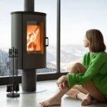 Ustensile pentru semineu, stil vintage, 5 piese, negru, otel, Relaxdays - imagine 3
