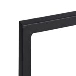 Suport lemne pentru semineu, decorativ si functional, negru, otel, 40 x 30 x 30 cm, Relaxdays - imagine 7