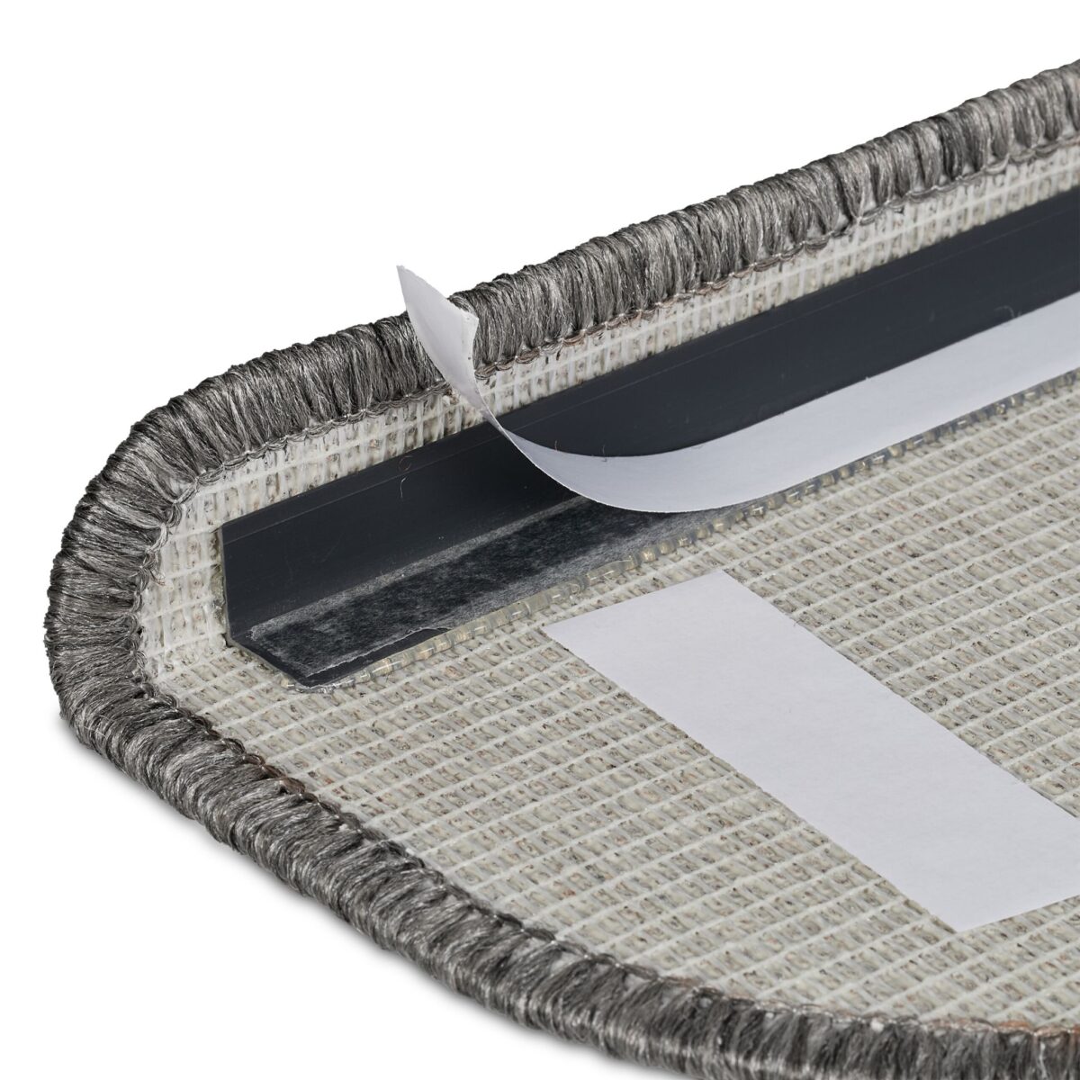 Set 15 covorașe rotunjite pentru trepte, gri - imagine 6
