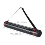 Tub pentru postere extensibil, roșu/negru, 77.5-135 x 10.5 cm, marime L - imagine 2