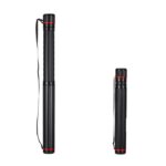 Tub pentru postere extensibil, roșu/negru, 77.5-135 x 10.5 cm, marime L - imagine 5