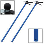 Separator de tocuri Set de 2 bucăți Albastru 115-290cm