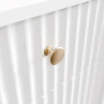 Masa de machiaj Samira cu scaun – cu oglinda Touch-LED si 5 sertare, alb, picioare aurii, MDF, ArtLife - imagine 10