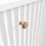 Masa de machiaj Samira – cu oglinda Touch-LED si 5 sertare, alb, picioare aurii, MDF, ArtLife - imagine 4