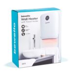 Incalzitor de perete cu suport pentru prosoape, 800-2000W, incalzire 18 - 45 °C, 240V, alb, Bewello - imagine 7