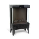 Semineu electric cu efect de flacara, 1000/2000 W, incalzeste 15 - 38 °C, digital, Bewello, 37 x 22 x 56 cm - imagine 2
