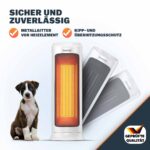 Incalzitor Ceramic Alb 2000W cu Oscilatie, Telecomanda si Timer, 4 trepte, Display, Monzana® - imagine 4