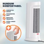 Incalzitor Ceramic Alb 2000W cu Oscilatie, Telecomanda si Timer, 4 trepte, Display, Monzana® - imagine 8