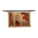 Casuta pentru arici - Cu usa, podea, intrare labirint si acoperis impermeabil, 21 x 46 x 34 cm, Natur - imagine 7