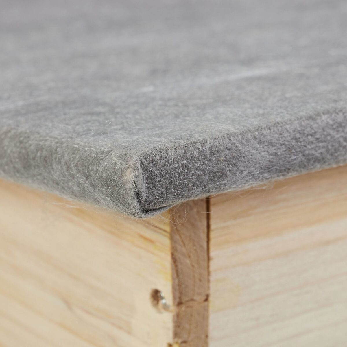 Casuta pentru arici - Cu usa, podea, intrare labirint si acoperis impermeabil, 21 x 46 x 34 cm, Natur - imagine 8