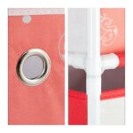 Raft pentru copii cu 3 cutii textile pentru jucarii, Roz, 89 x 27,5 x 30 cm - imagine 6
