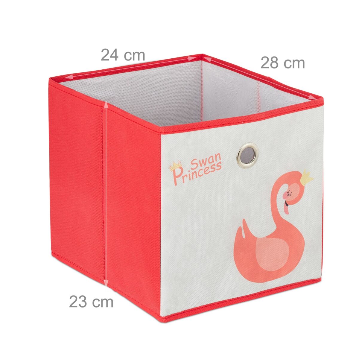 Raft pentru copii cu 4 cutii textile pentru jucarii, Roz, 62 x 53 x 30 cm - imagine 7