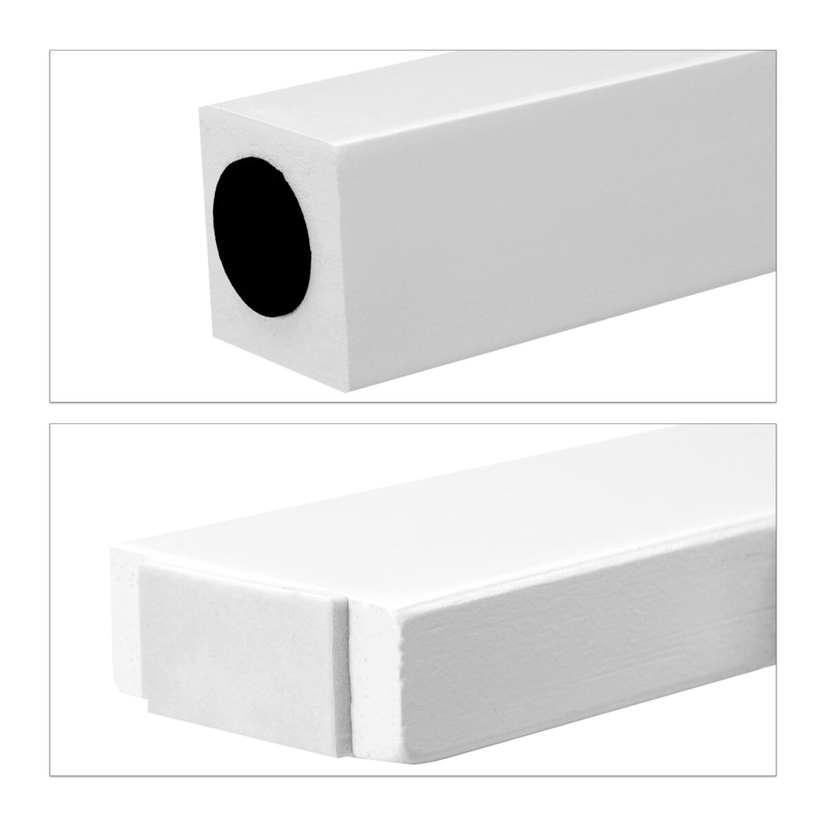 Masa si 2 Scaune Copii – Mobilier Alb Copii Modern din MDF, 3 Piese pentru Camera Copilului - imagine 6