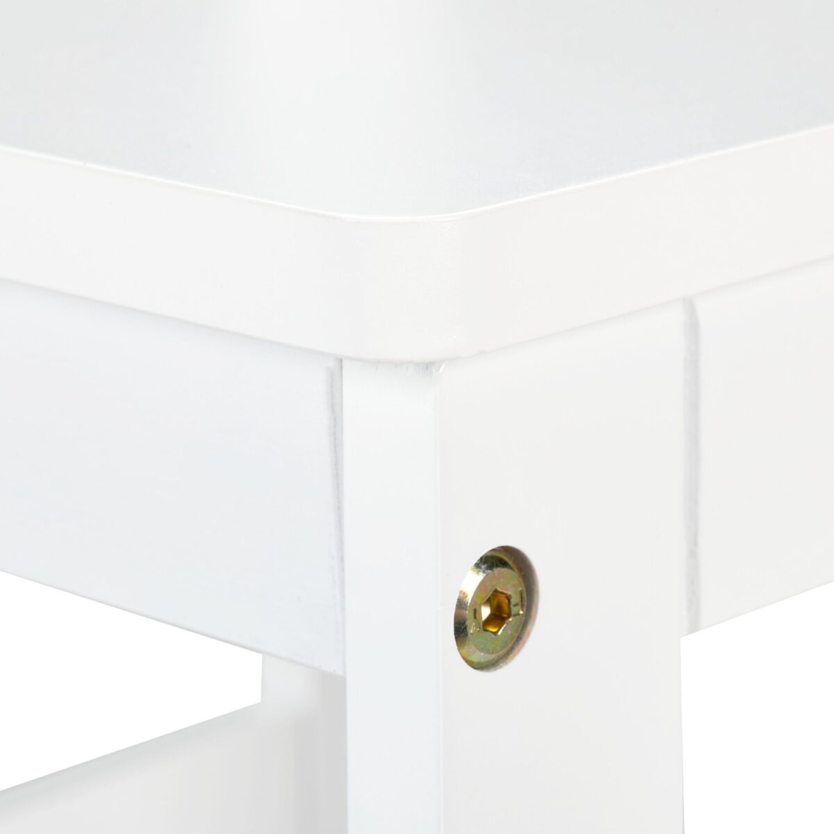Masa si 2 Scaune Copii – Mobilier Alb Copii Modern din MDF, 3 Piese pentru Camera Copilului - imagine 5