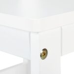 Masa si 2 Scaune Copii – Mobilier Alb Copii Modern din MDF, 3 Piese pentru Camera Copilului - imagine 5