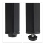 Masa consola cu sertare – Mobilier pentru hol sau living, Negru, 81 x 110 x 42 cm, Relaxdays - imagine 4