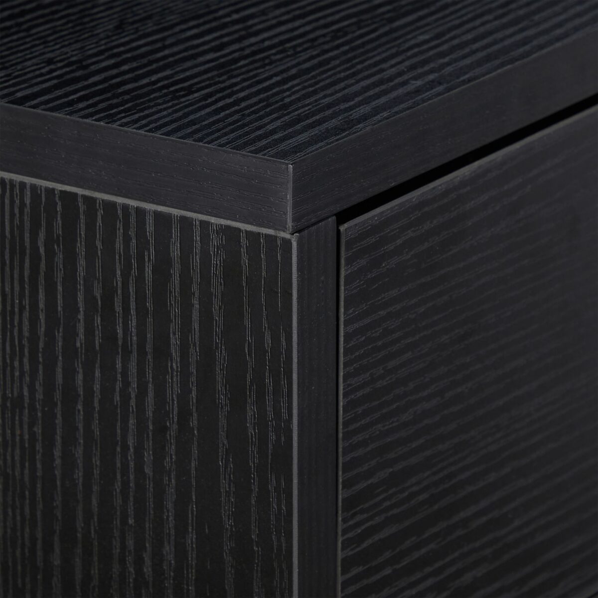 Masa consola cu sertare – Mobilier pentru hol sau living, Negru, 81 x 110 x 42 cm, Relaxdays - imagine 3