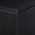 Masa consola cu sertare – Mobilier pentru hol sau living, Negru, 81 x 110 x 42 cm, Relaxdays - imagine 3