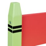 Bancuta pentru copii cu lada pentru jucarii, Design colorat, 54,5 × 60 × 35 cm - imagine 8