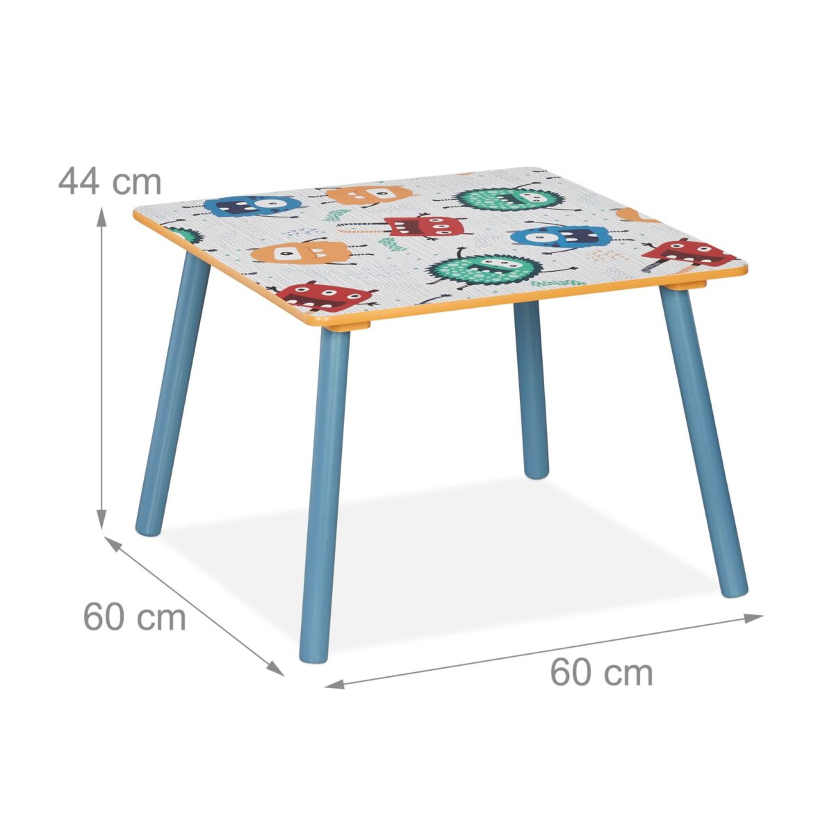 Set Masa si 2 Scaune pentru Copii – Design Colorat cu Monster, 3 Piese - imagine 7