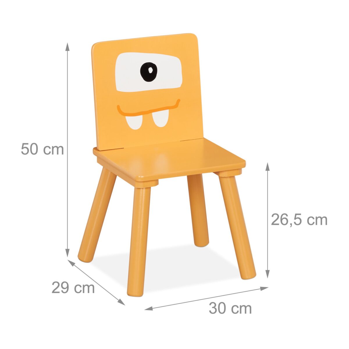 Set Masa si 2 Scaune pentru Copii – Design Colorat cu Monster, 3 Piese - imagine 6