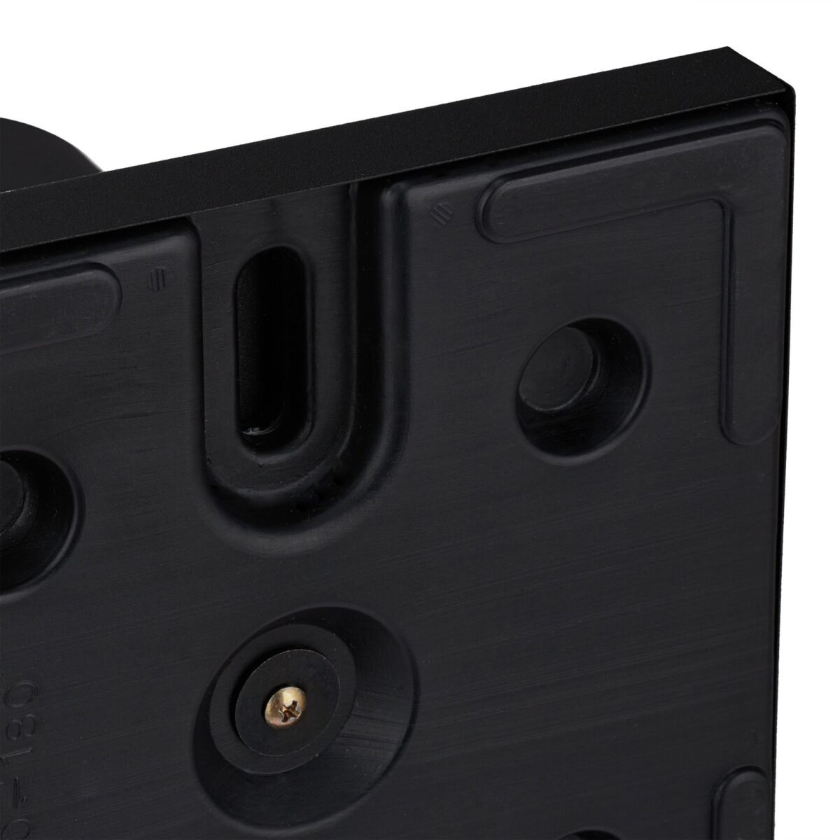 Suport hârtie igienică negru din oțel cu perie WC și efect lemn – design modern - imagine 3