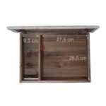 Iglu pentru arici din lemn – Cu usa, podea, acoperis impermeabil si protectie anti-rozatoare, 2 camere, 20 x 45,5 x 33 cm - imagine 5