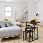 Set 3 Măsuțe Laterale Decorative pentru Living – Negru Clasic, Metal - imagine 4