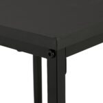 Set 3 Măsuțe Laterale Decorative pentru Living – Negru Clasic, Metal - imagine 6