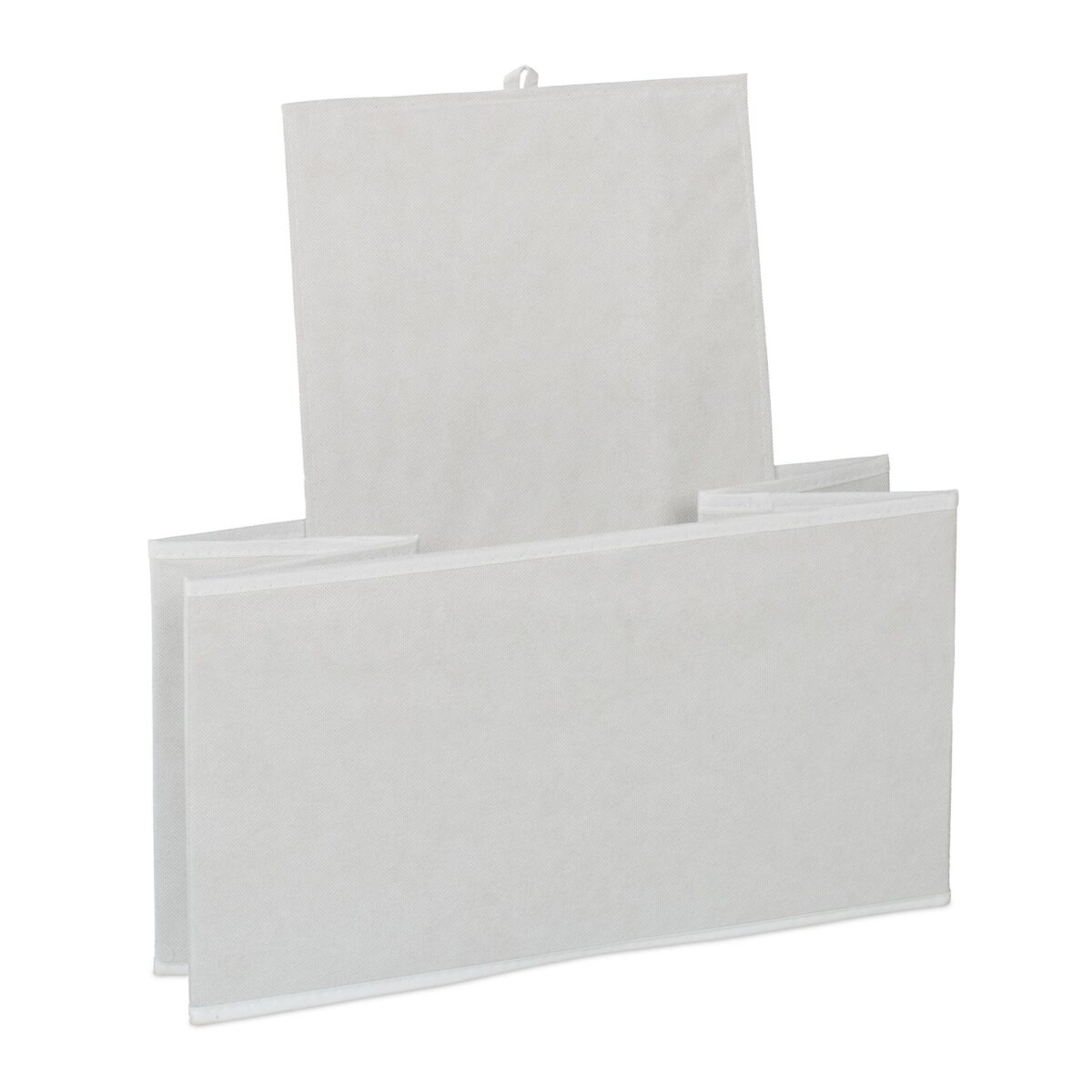 Raft pentru jucarii cu 9 cutii textile – alb, MDF, 92x30x60 cm - imagine 7