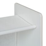 Raft pentru jucarii cu 9 cutii textile – alb, MDF, 92x30x60 cm - imagine 9
