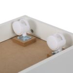 Raft pentru copii cu cutie de jucarii – alb, MDF, 69,5x50,5x28 cm - imagine 7